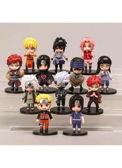 Trunkin Trunkin Anime Action Figure Toy Set for Kids | Collectible Sasuke Itachi Jiraiya Hinata Kakashi Figurines Toy Set | PVC Figurine - Set of 12  - Image 3