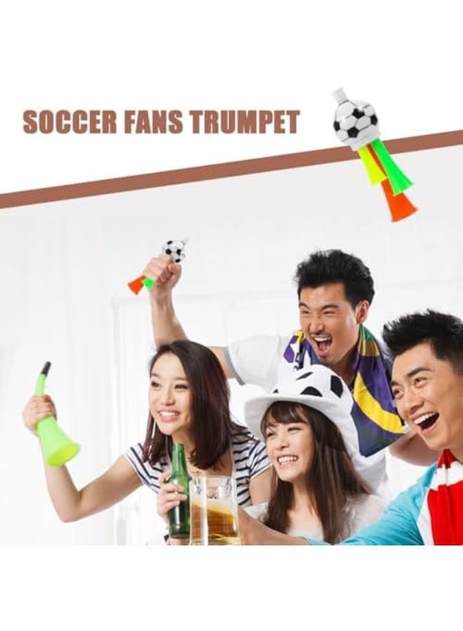 QERO 1Pcs Vuvuzela Stadium Horn: Mini Air Horn Plastic Loud Noise Maker for Football Fans Kids for Sporting Events Soccer Football Carnival Party (Random Color) 13.5cm - Image 3