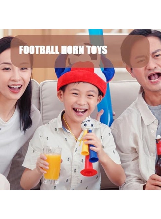 QERO 1Pcs Vuvuzela Stadium Horn: Mini Air Horn Plastic Loud Noise Maker for Football Fans Kids for Sporting Events Soccer Football Carnival Party (Random Color) 13.5cm - Image 4