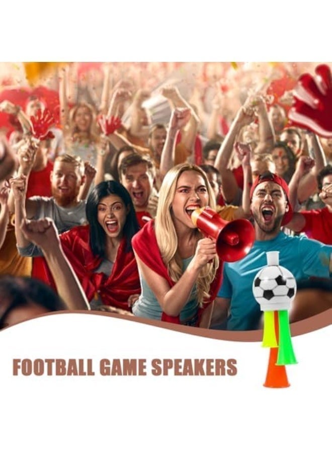 QERO 1Pcs Vuvuzela Stadium Horn: Mini Air Horn Plastic Loud Noise Maker for Football Fans Kids for Sporting Events Soccer Football Carnival Party (Random Color) 13.5cm - Image 2