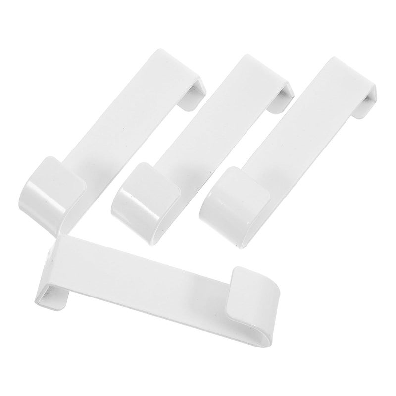 4pcs Heavy Duty Metal Over Door Towel Hooks No Drill Robe Hangers for Bathroom Cabinet Storage - Image 2