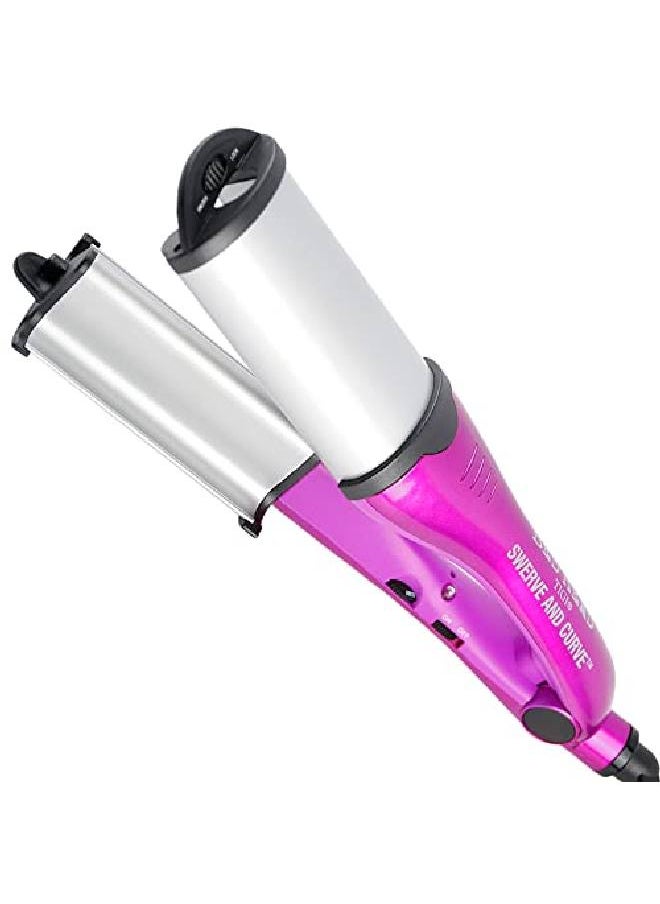 BED HEAD Swerve Curve Hair Waver And Wand ; 2 Tools In 1 Beachy Waves Tousled Curls  - Image 2