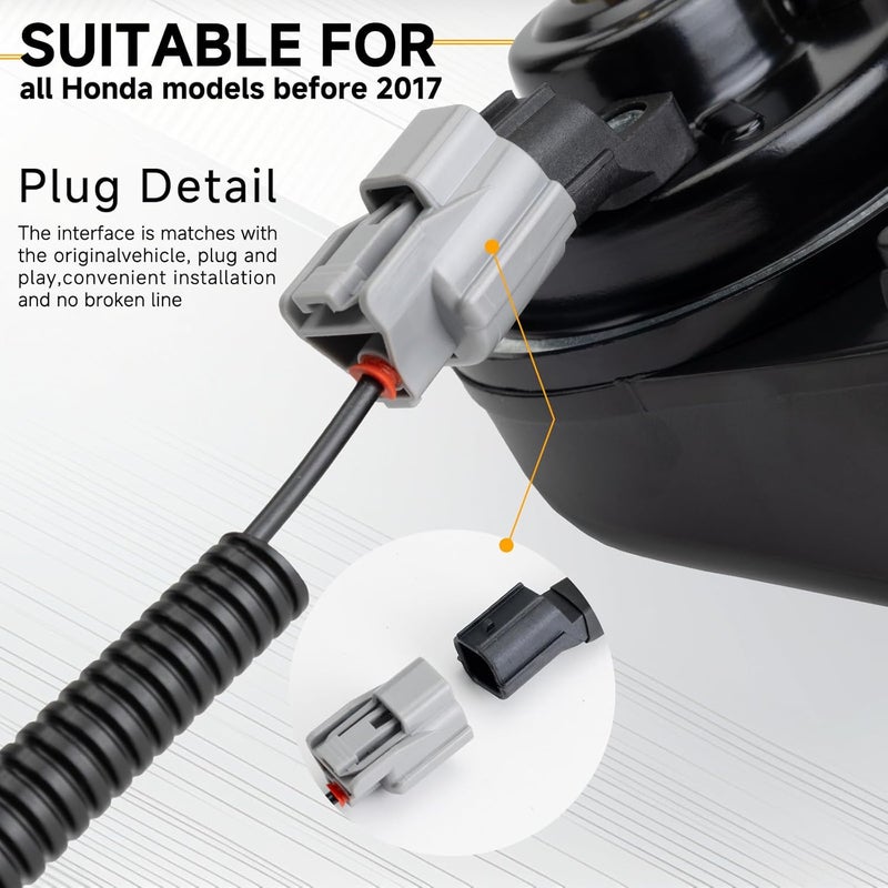 FARBIN Car Horns Compatible with Honda (before 17 year) 12V Waterproof Auto Horns Loud with 1 to 2 Horn Plug (Honda horn with 1 to 2 Converter Wiring) - Image 3