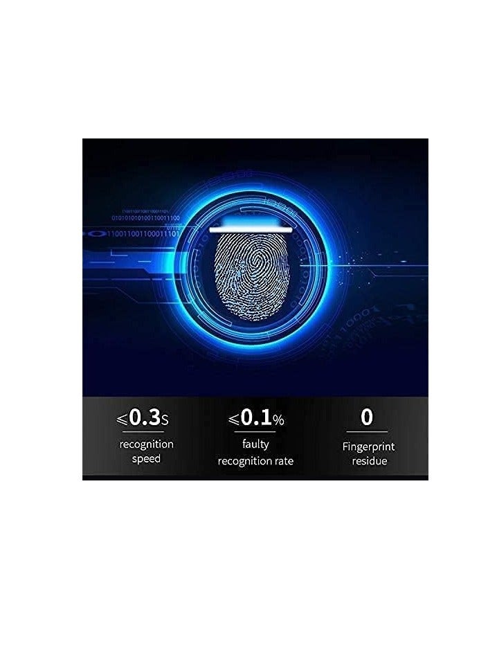 ROBUSTLINE Robustline Electronic Smart Lock For Glass Door with 4 Function- Fingerprint, Mobile App, Passcode, Metal Key (2 YEARS WARRANTY) (RBSL4010B) - NO Drill Required - Image 4