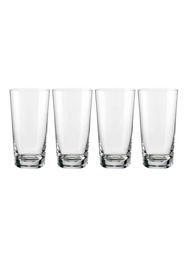 Crystalex Juice Glass Jive 400ml, Crystalline (Pack of 4)