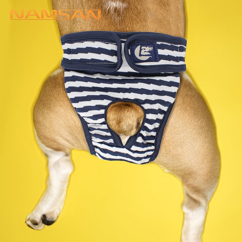 Pet Striped Sanitary Pants Dog Diaper Pants Anti-harassment Pet Clothing - Image 1
