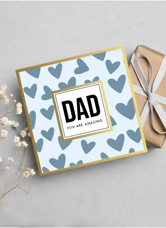 Share the Love Dad You are Amazing UV Greeting Card