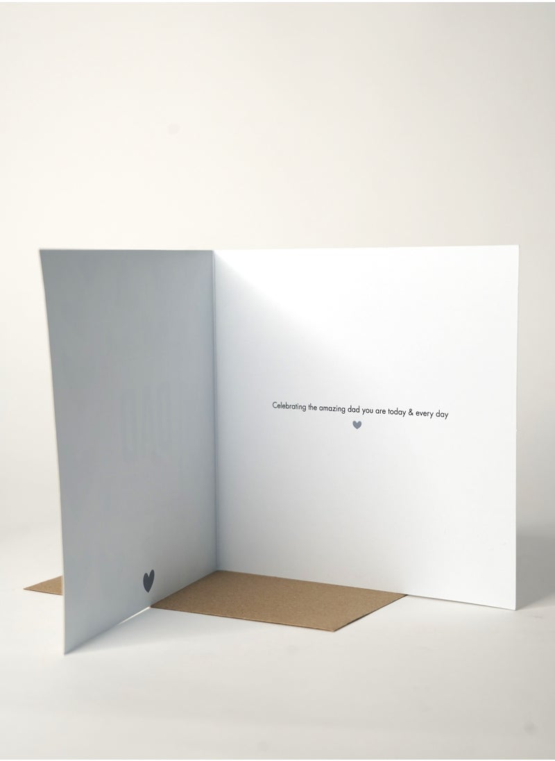 Dad You are Amazing UV Greeting Card