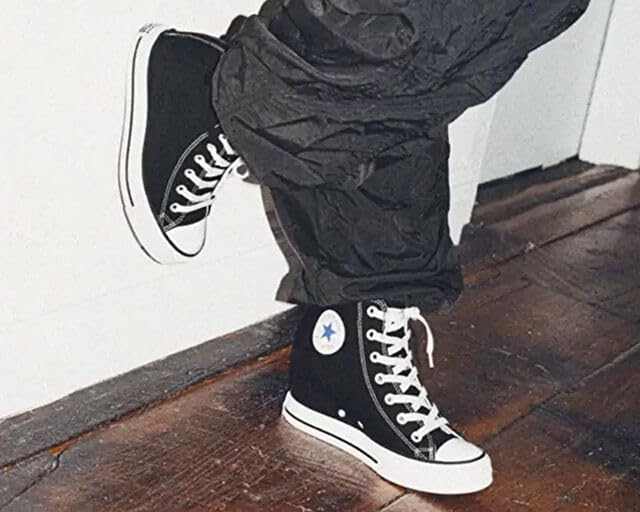 Converse Chuck Taylor All Star Wedge Platform (6 US Women) Black/White - Image 2