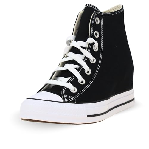 Converse Chuck Taylor All Star Wedge Platform (6 US Women) Black/White - Image 1
