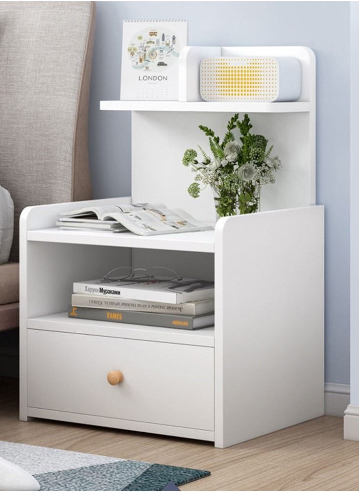 Sharpdo - Sharpdo Home Bedside Storage Cabinet With Drawers And Shelves - Image 1