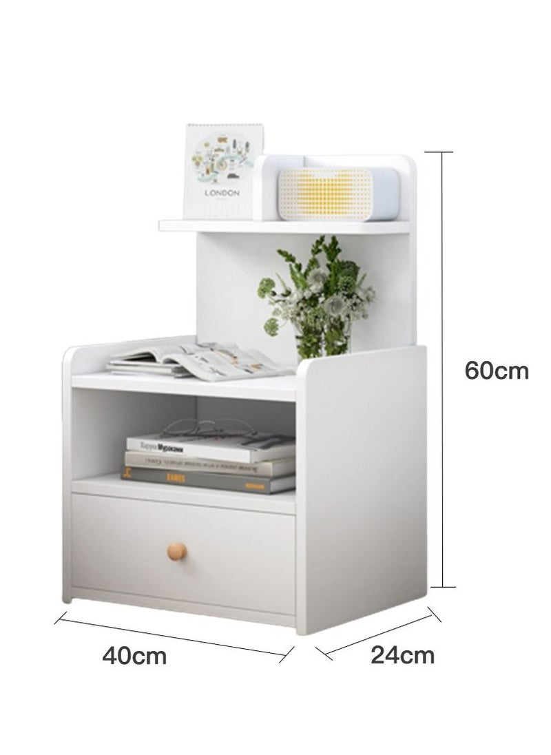 Sharpdo - Sharpdo Home Bedside Storage Cabinet With Drawers And Shelves - Image 1