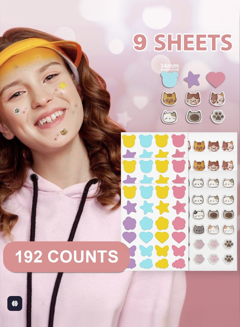 Kormesic Pimple Patch,Acne Patch, Star Patches for Face 192Pcs - Acne Pimple Patches with Hydrocolloid and Salicylic Acid  for Covering Zits, Blemishes, Dark Spots - Image 2