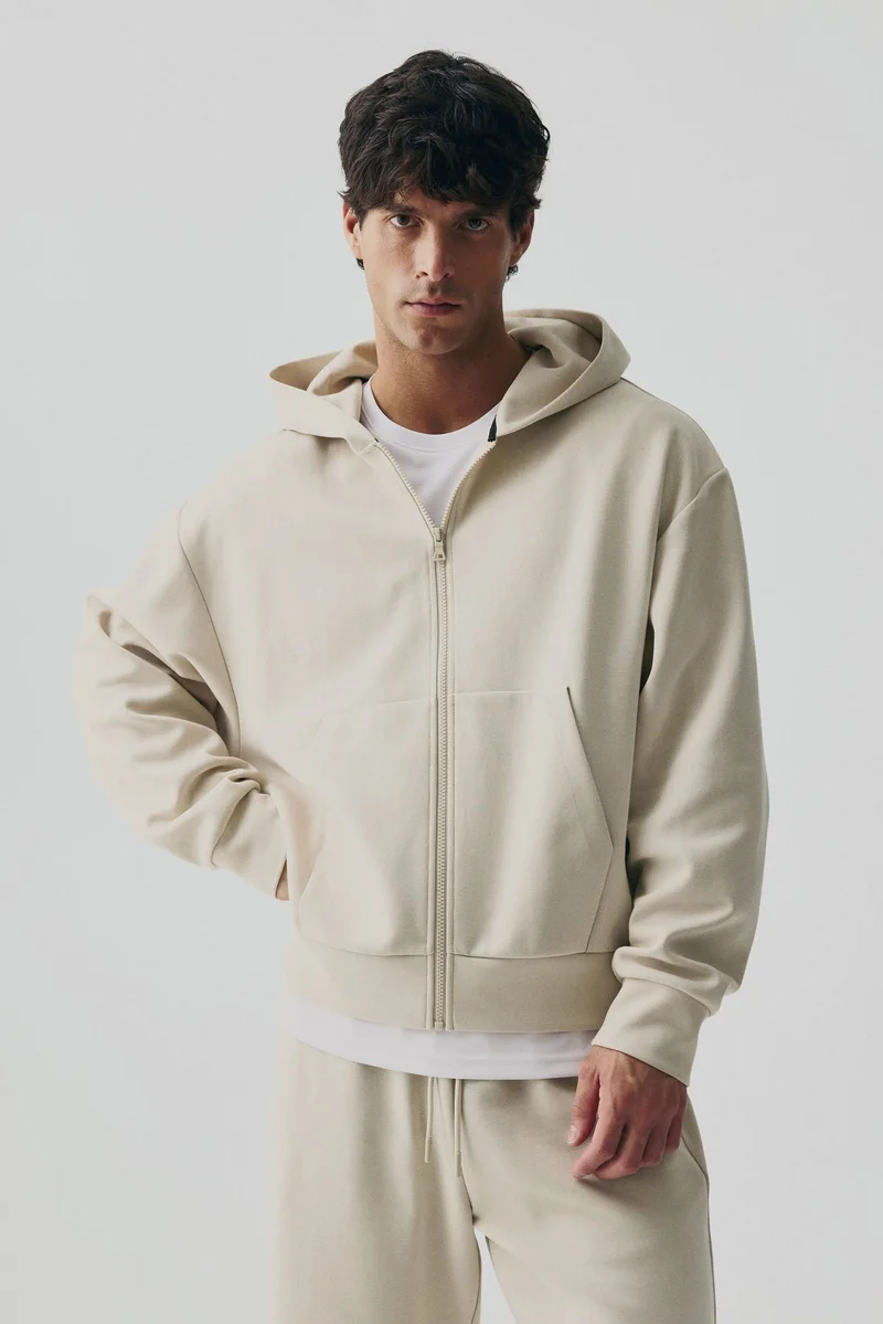 H&M Oversized Fit Zip-through hoodie with DryMove™