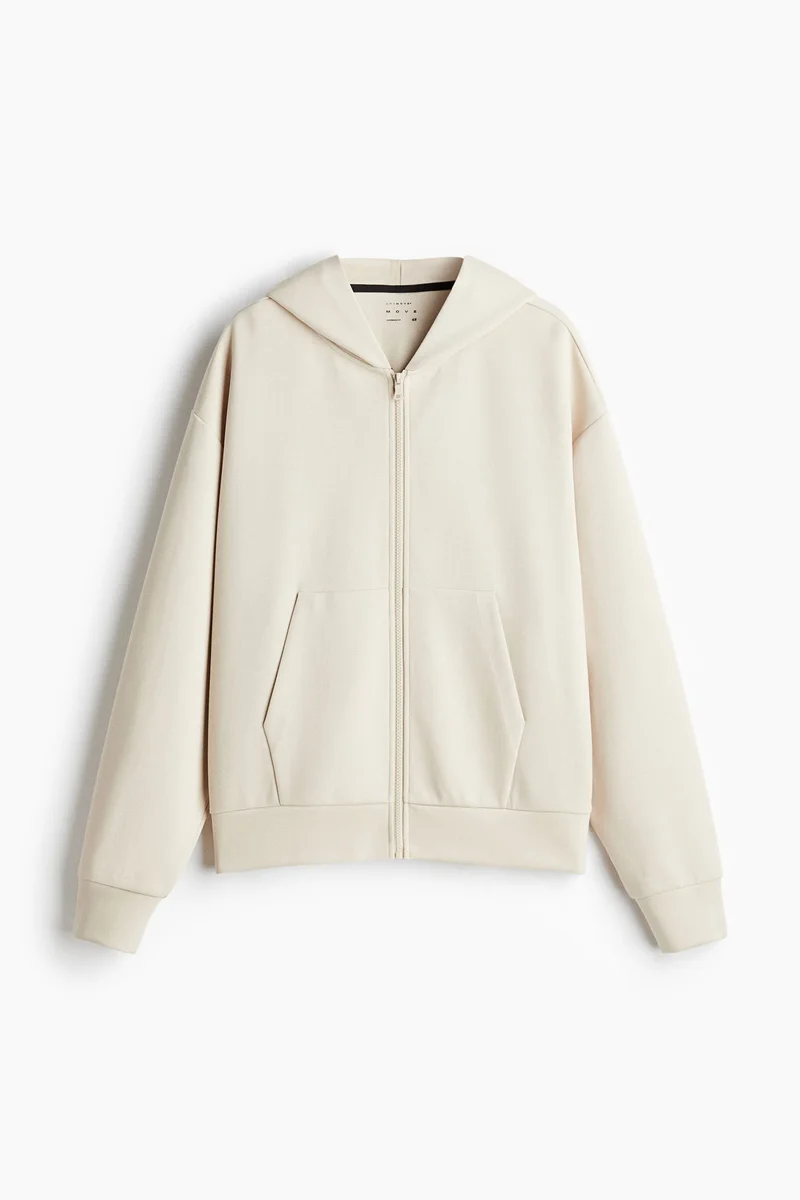 H&M Oversized Fit Zip-through hoodie with DryMove™