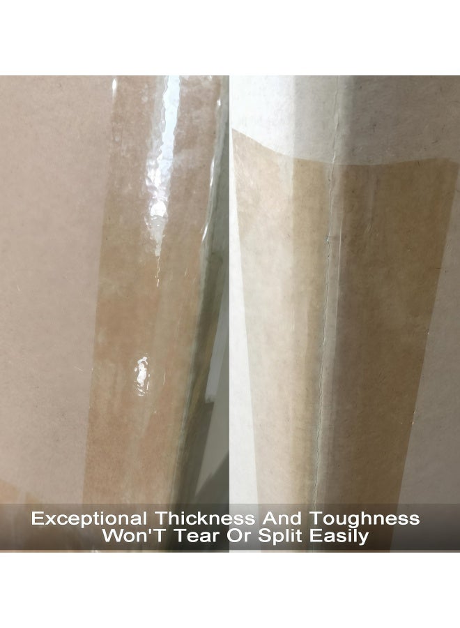 Heavy Duty Packaging Tape，1.89in×31.50in，Yards Clear Packaging Tape for Shipping Packaging Moving Sealing,Strong Seal on Box Types, Clear Yellow,3Roll - Image 4