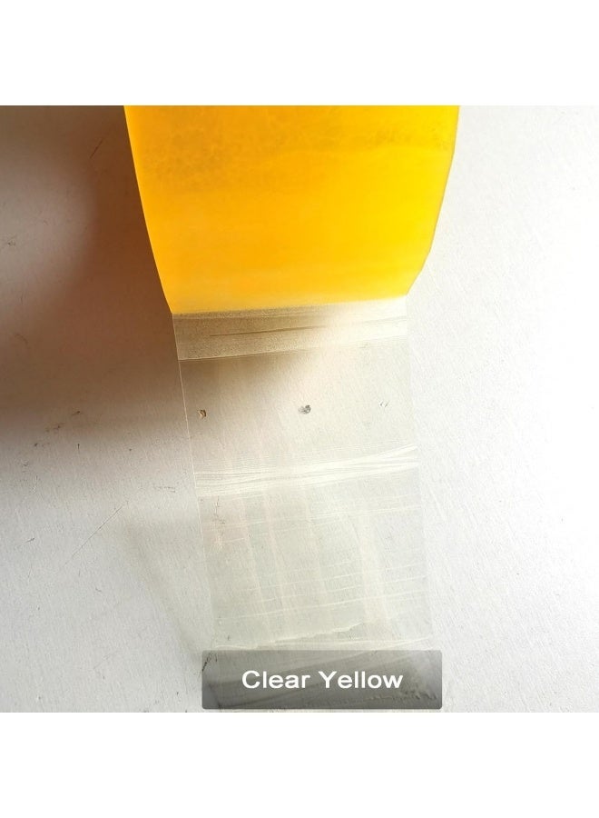 Heavy Duty Packaging Tape，1.89in×31.50in，Yards Clear Packaging Tape for Shipping Packaging Moving Sealing,Strong Seal on Box Types, Clear Yellow,3Roll - Image 5