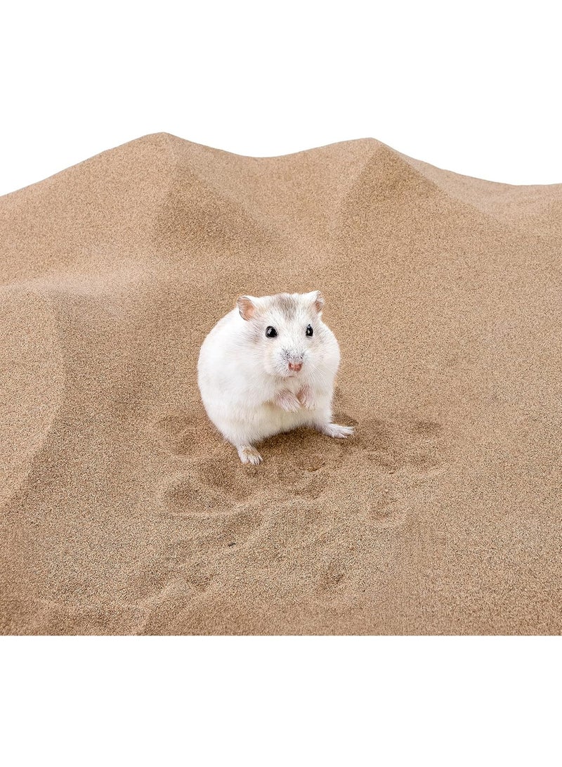 Desert bath sand for hamsters, dust-free sand for bathing or digging litter for hamsters, chinchillas, mice, degu, or other small pets by Night Angel, 1.13 kg, desert sand - Image 2