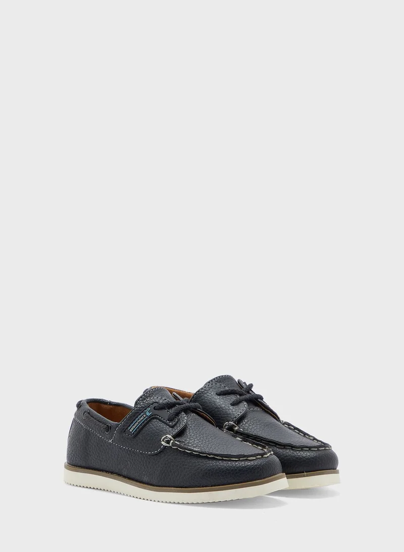 RIVER ISLAND Kids Patched Boat Shoe