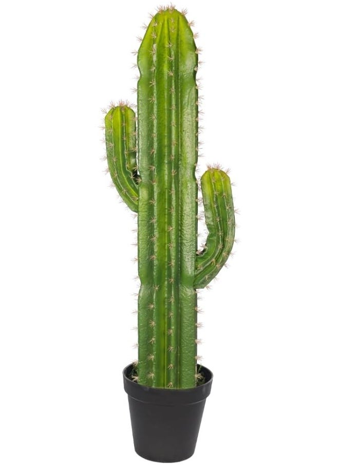 Yatai - YATAI Artificial Cactus Plants, Lifelike Artificial Plants, Sturdy & Long-Lasting Fake Tree Plant, Vibrant Green Easy Care & No Maintenance For Fake Plants Ideal for Home & Office Decor (115cm) - Image 1