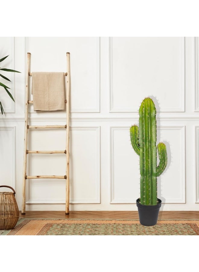 Yatai - YATAI Artificial Cactus Plants, Lifelike Artificial Plants, Sturdy & Long-Lasting Fake Tree Plant, Vibrant Green Easy Care & No Maintenance For Fake Plants Ideal for Home & Office Decor (115cm) - Image 1