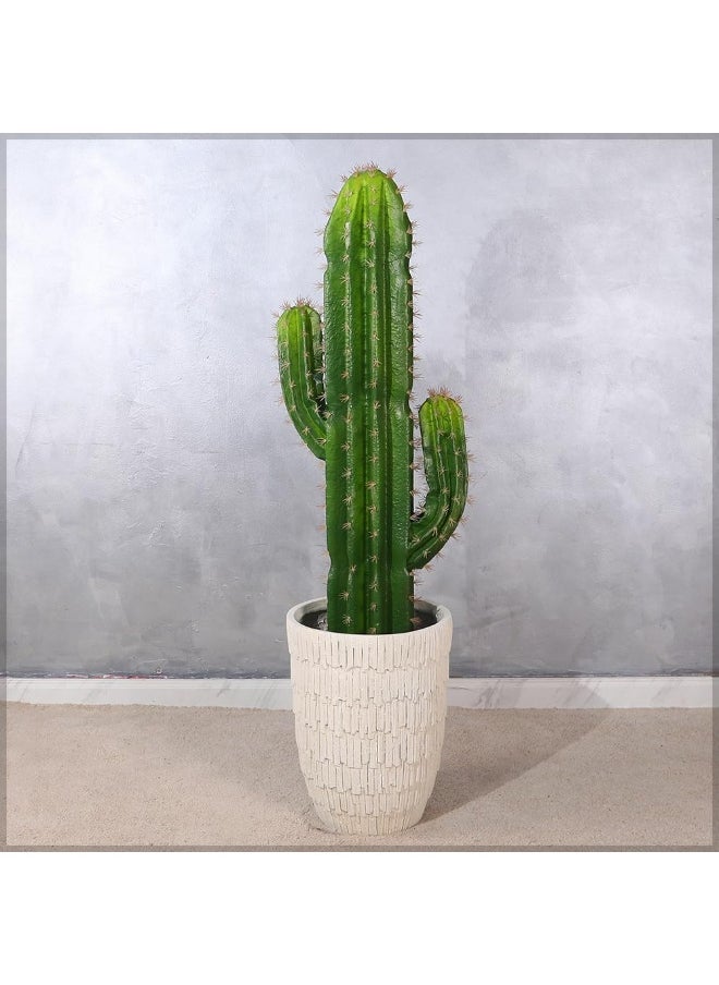 Yatai - YATAI Artificial Cactus Plants, Lifelike Artificial Plants, Sturdy & Long-Lasting Fake Tree Plant, Vibrant Green Easy Care & No Maintenance For Fake Plants Ideal for Home & Office Decor (115cm) - Image 1