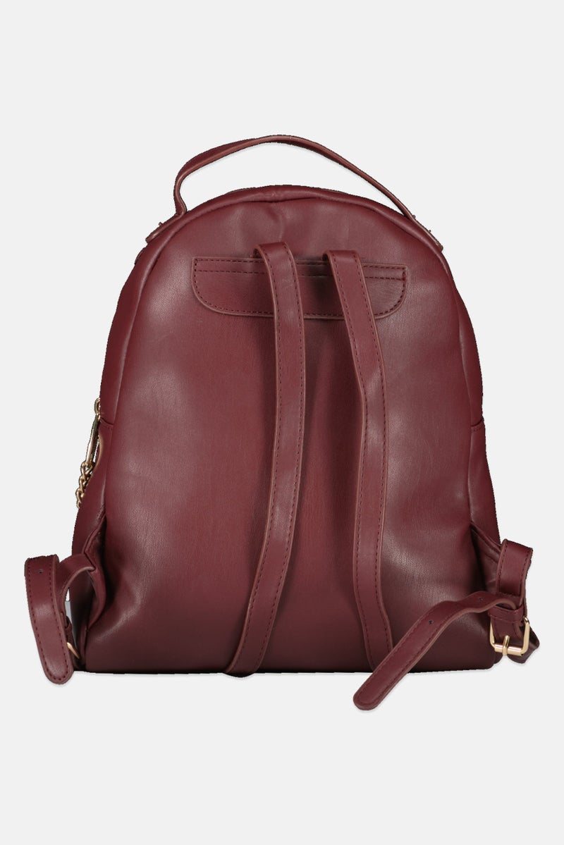 Lavie حقيبة ظهر نسائية بشعار العلامة التجارية، مارون داكن - Image 2