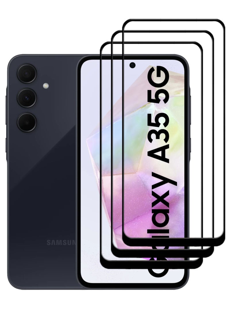 أكاليكس 3 قطع، حماية شاشة، لهاتف سامسونج جالاكسي A35، جودة ممتازة. - Image 1
