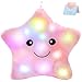 WEWILL 13 Creative Twinkle Star Glowing LED Night Light Plush Pillows Stuffed Animals Toys Birthday Christmas Holiday Valentines Gifts for Toddlers GirlsPink - Image 4