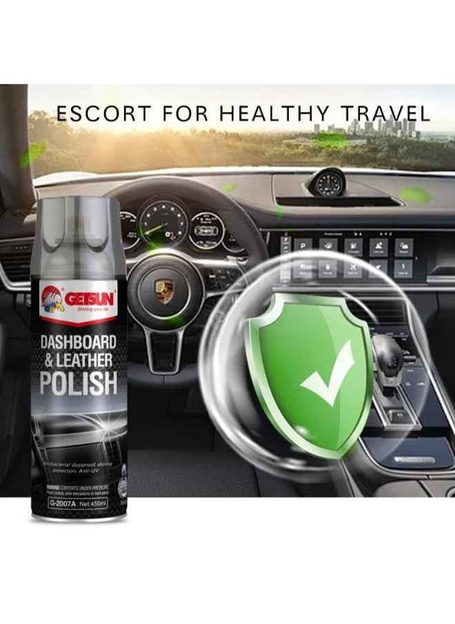 GETSUN Dashboard And Leather Polish Spray Colonge - 450 ML  - Image 1