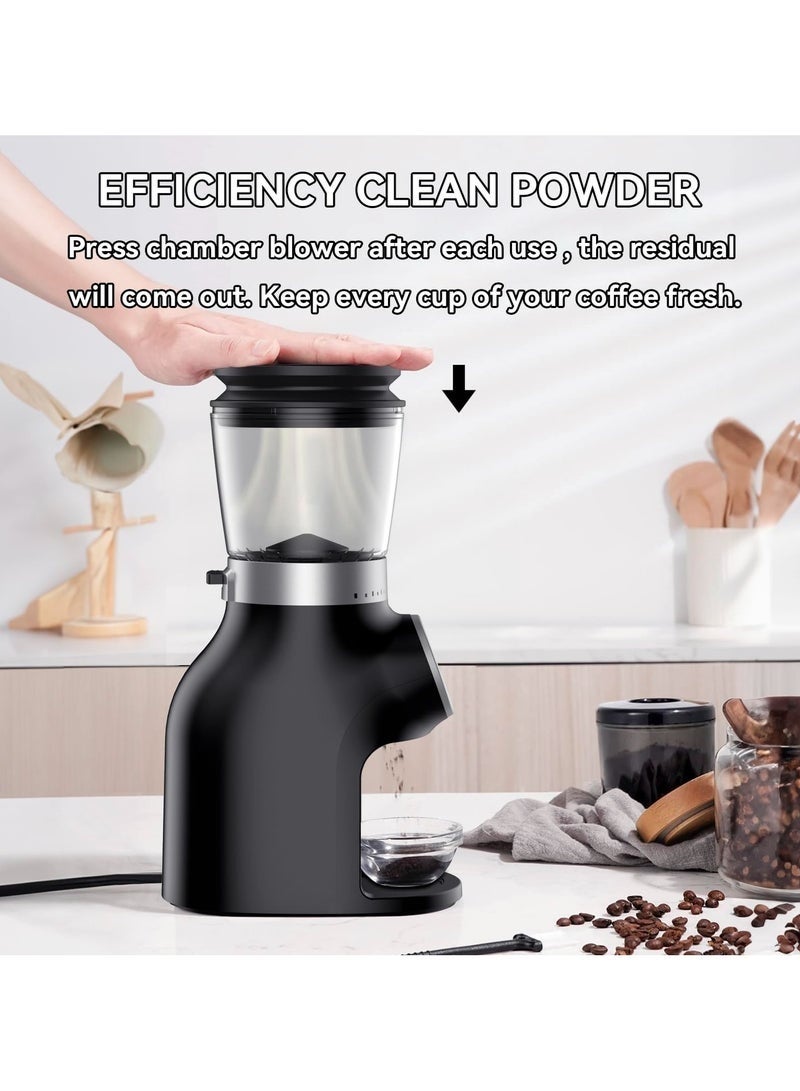 ASIV Coffee Grinder, 200 Watts, 31 Grinding Settings, 275g Bean Holder, Energy-Saving Mode, Splash-Proof, Easy to Clean, Black Nl-Cg-4966-Bk - Image 4