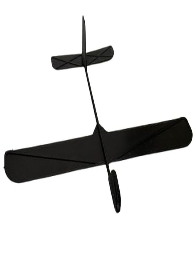 CERO ® 3D Printed Glider Throwing Plastic Plane, Dual Flight Mode, Aeroplane Gliders, Flying Aircraft, for Kids| (Black PLA Plastic) - Image 2