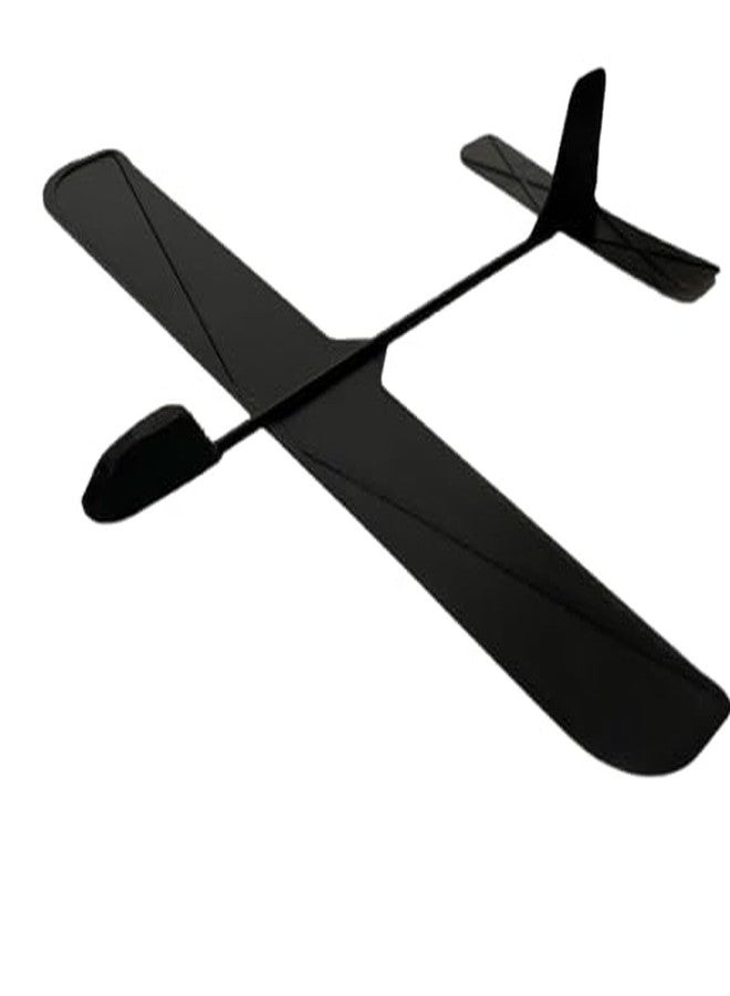 CERO ® 3D Printed Glider Throwing Plastic Plane, Dual Flight Mode, Aeroplane Gliders, Flying Aircraft, for Kids| (Black PLA Plastic) - Image 1