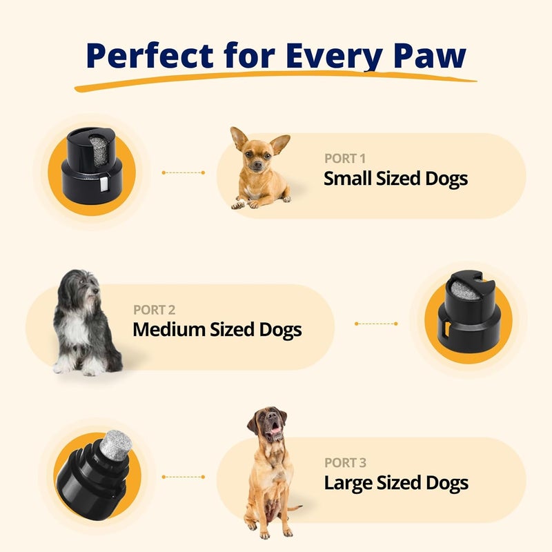 Heusom Silent Groom Pro Pet Nail Grinder | Whisper Quiet Claw Trimmer for Dogs, Cats and Other Animals | Safe & Stress Free Nail Grooming, Ideal for Sensitive Dogs of All Breeds & Sizes - Image 4