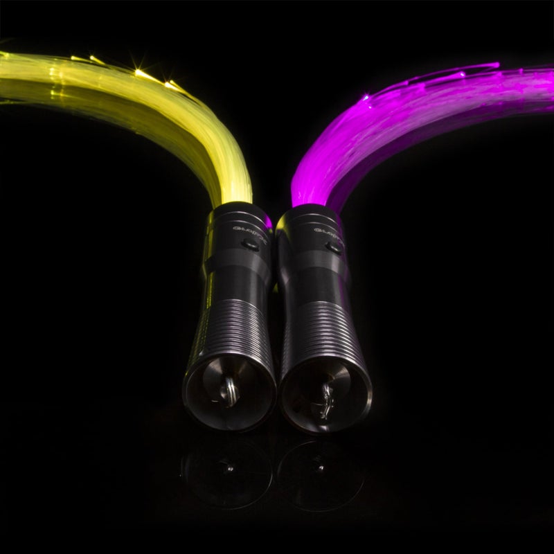 GloFX Space Whip Remix | Programmable Led Fiber Optic 360Â° Swivel | Rave Accessory for Parties, Light Shows Music Festivals | Poi - Image 2