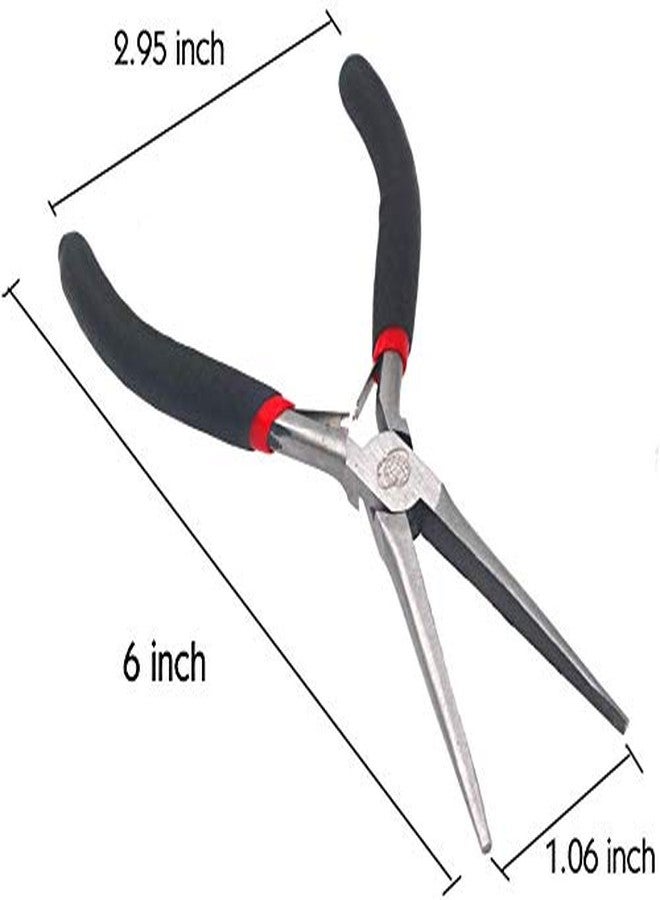 Miular 6 Inch Extra Long Needle Nose Pliers Set for Wire Wrapping, 4 Pack - Image 4