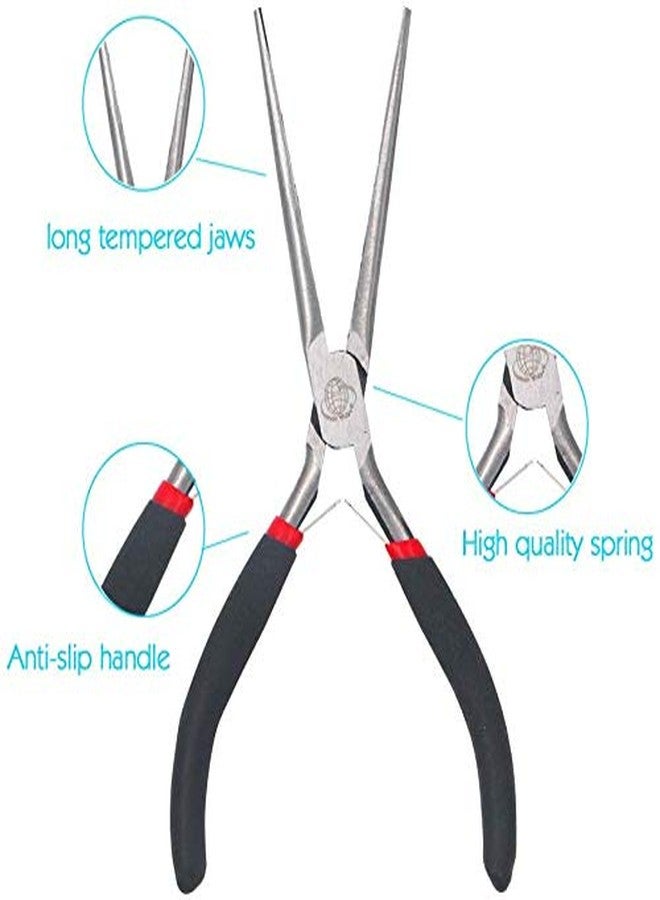 Miular 6 Inch Extra Long Needle Nose Pliers Set for Wire Wrapping, 4 Pack - Image 5