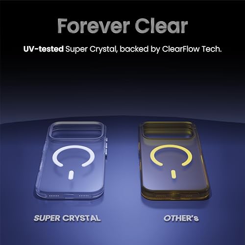 CASEGEAR Super Crystal Transparent Back Cover Case Compatible with iPhone 17 Pro Max | Lifetime Anti-Yellow | 10.4 Feet Drop Protection | Compatible with MagSafe | 360° Camera Protection - Image 4