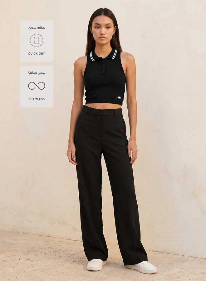 Kappa BLACK Kappa Sleeveless Polo T shirt for Women | Best Price UAE