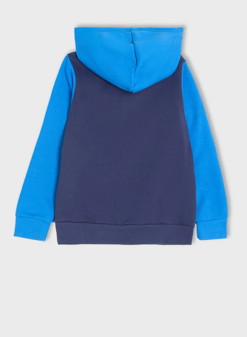 اندر ارمور Youth Rival Fleece Colorblock Graphic Hoodie