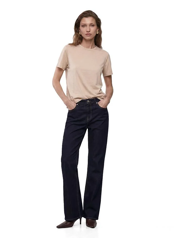High Neck Satin T- Shirt