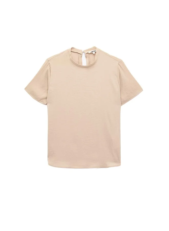 Koton  High Neck Satin T- Shirt for Women | Best Price UAE