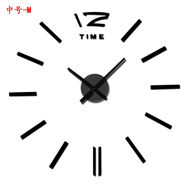 Sale Diy Wall Sticker Clock Creative Acrylic Mirror 3D Wall Clock Living Room Bedroom Decorative Wall Wall Clock - Image 3
