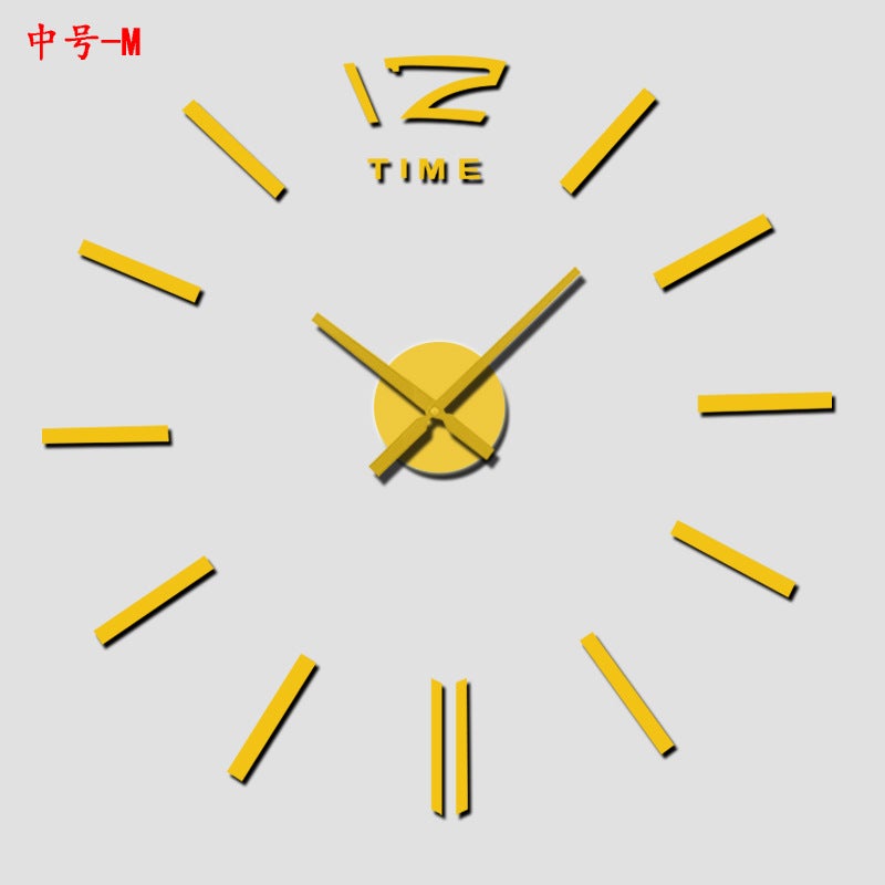Sale Diy Wall Sticker Clock Creative Acrylic Mirror 3D Wall Clock Living Room Bedroom Decorative Wall Wall Clock - Image 4