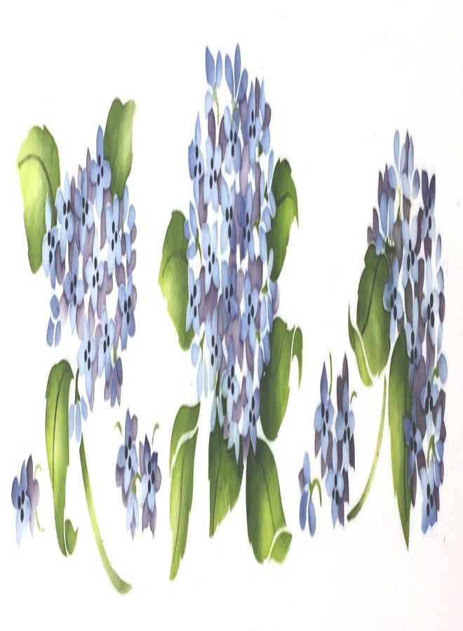 Designer Stencils Multi-layer Painted Hydrangeas Cake Stencil by Designer Stencils - Image 3