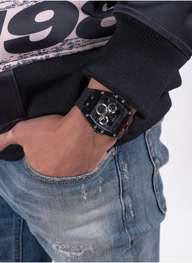GUESS - Guess Men's Black Multifunction Watch Model - GW0203G3 - Image 1
