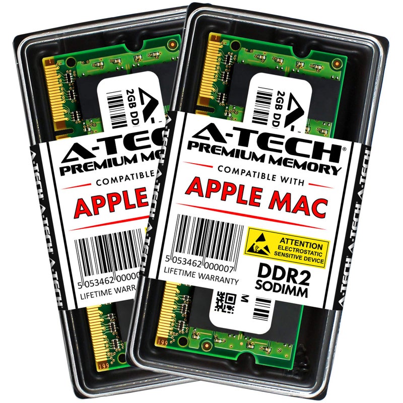 A-Tech 4GB Kit (2x2GB) RAM Memory for MacBook, MacBook Pro - PC2-5300 667MHz Ram A1261 A1260 A1181 A1229 A1226 MA896LL MA895LL MB063LL/A MB062LL/A - Image 3