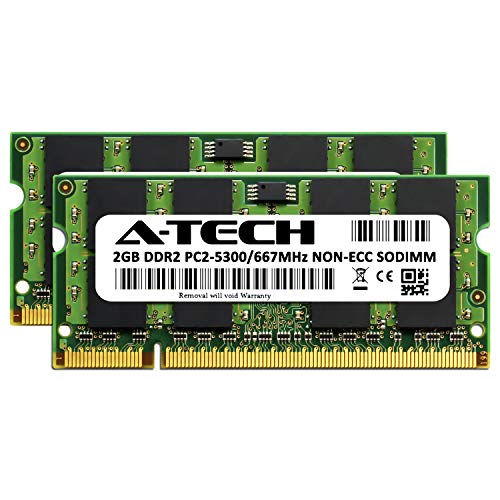 A-Tech 4GB Kit (2x2GB) RAM Memory for MacBook, MacBook Pro - PC2-5300 667MHz Ram A1261 A1260 A1181 A1229 A1226 MA896LL MA895LL MB063LL/A MB062LL/A - Image 2