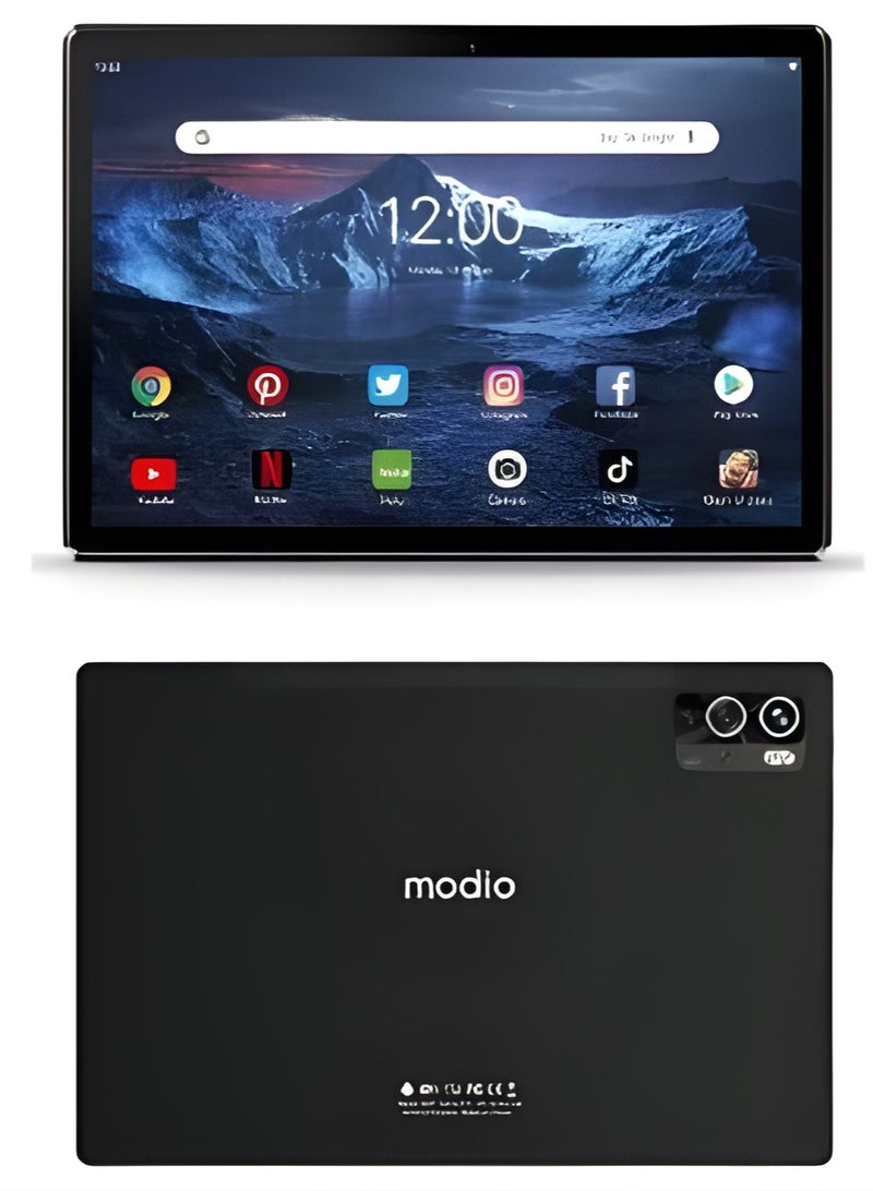 ريبنيو تابلت موديو M27 5G أندرويد، 10.1 بوصة، 8 جيجابايت رام، 256 جيجابايت، ثنائي الشريحة، مع لوحة مفاتيح وماوس لاسلكيين، أسود - Image 1