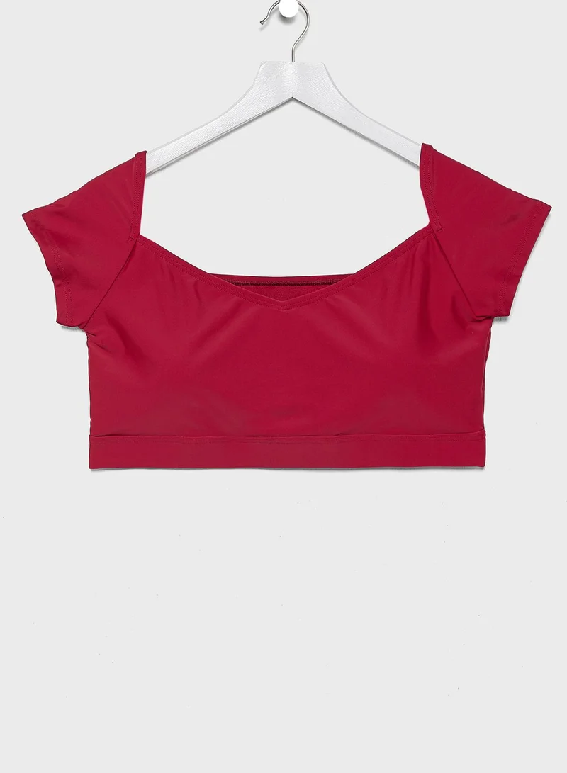 South Beach Curve Wide Neck Bikini Top